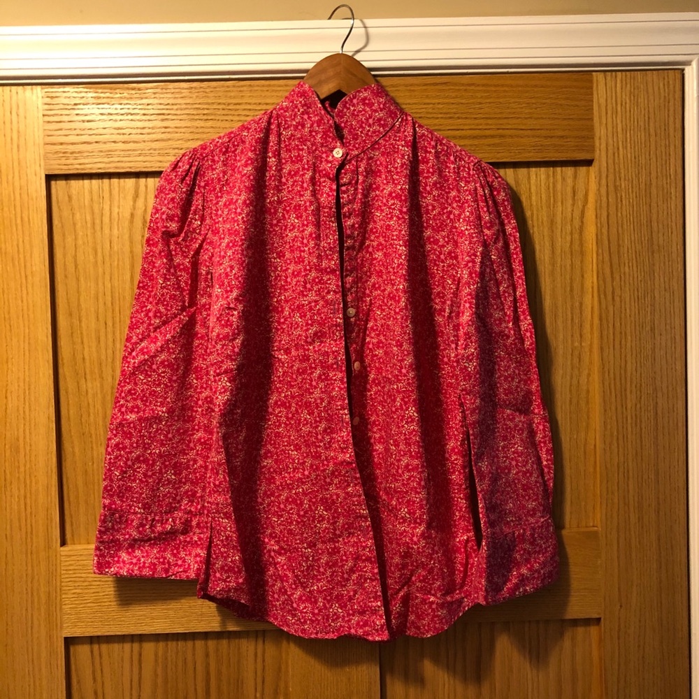 Lilly pulitzer sample shirt flower ruffle sleeve 4